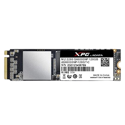 Adata XPG SX6000 512GB NVMe PCIe Gen3x2 M.2 2280 Internal SSD (ASX6000NP-512GT-C)