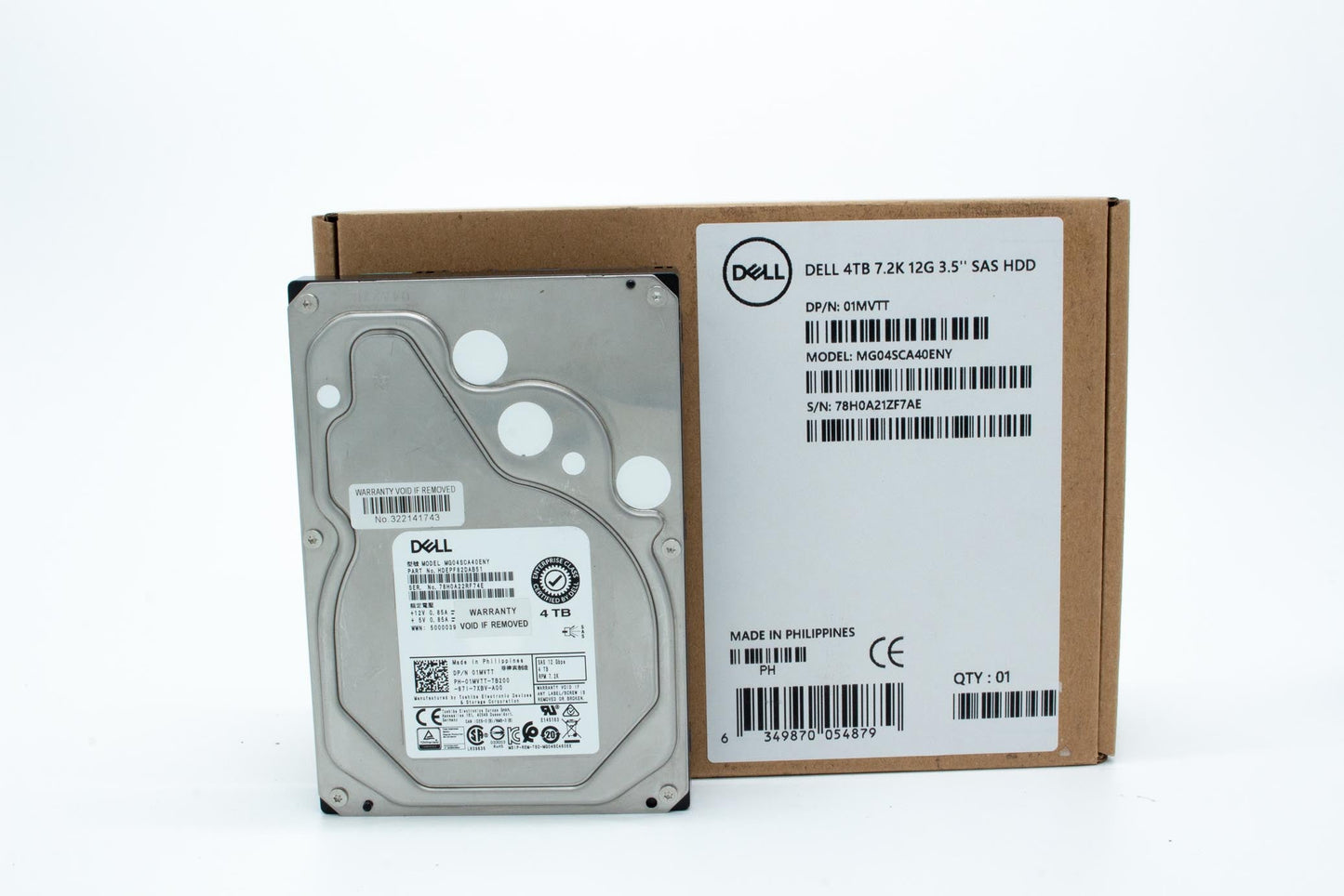 Dell 4TB, 7200 rpm, 3.5", SAS, 12Gbps