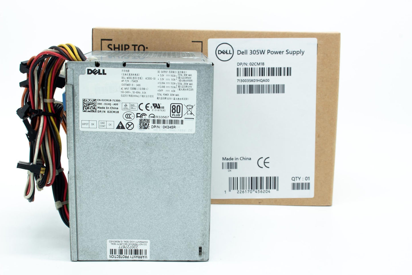 Dell 305W Power supply, Bon Jovi (MT) APFC, Liteon