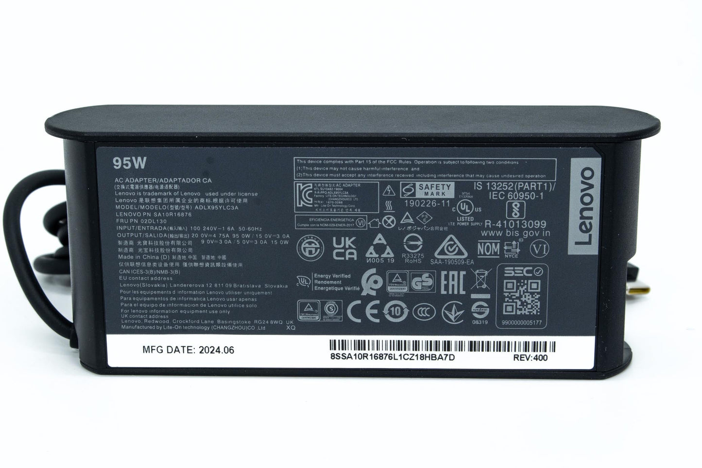 Lenovo AC_ADAPTER,Type-C,95W,3P,Black