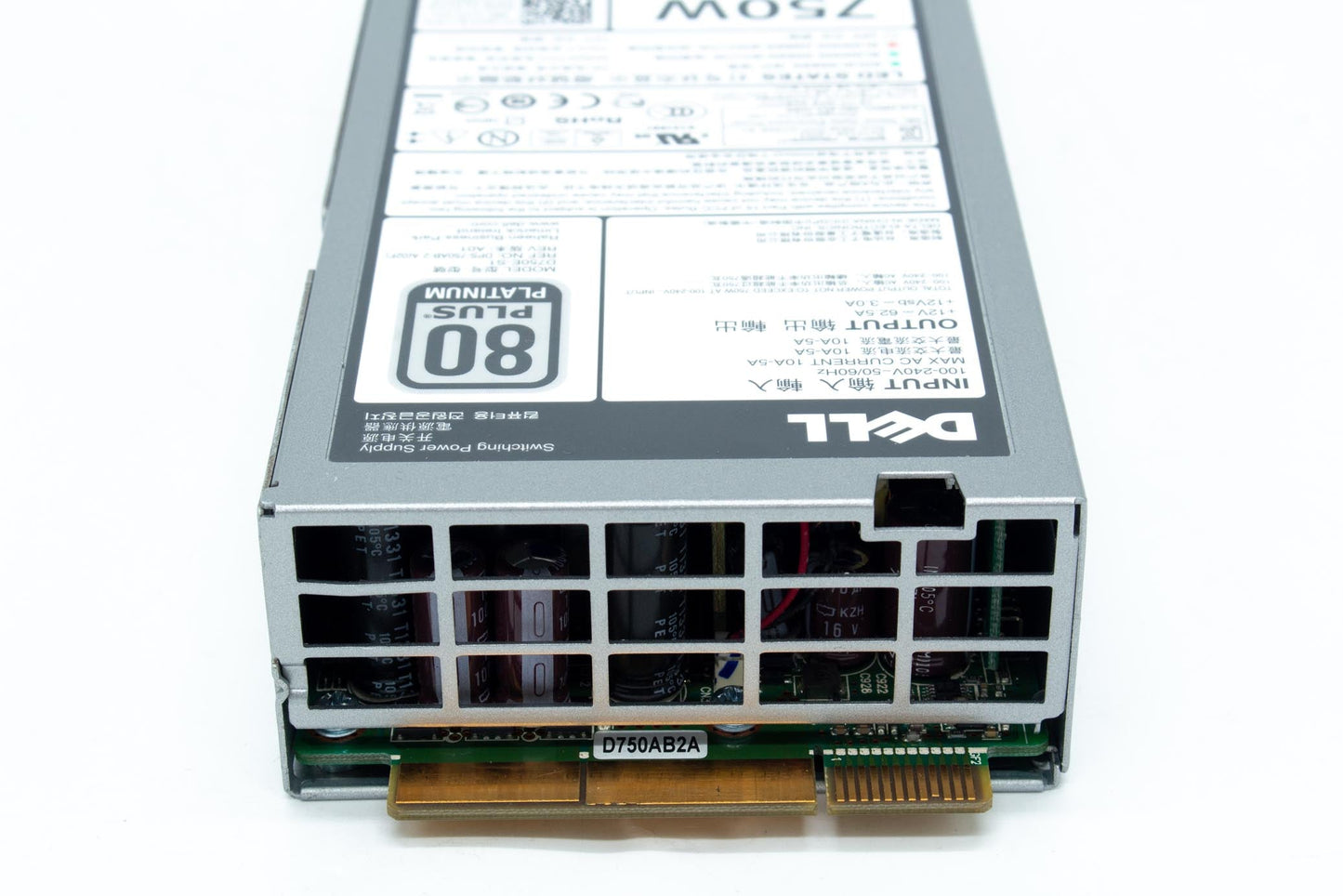 Dell ASSY Power Supply, 750 Watts, Redundant, Contains Bare Part 9799K, Delta Products, RoHS Compliant