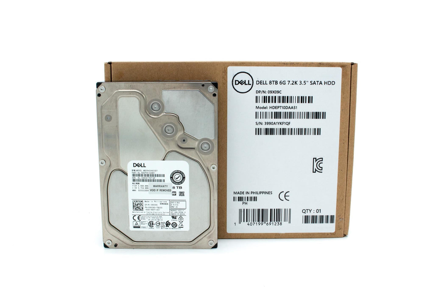 Dell 8TB, 3.5", 7200rpm