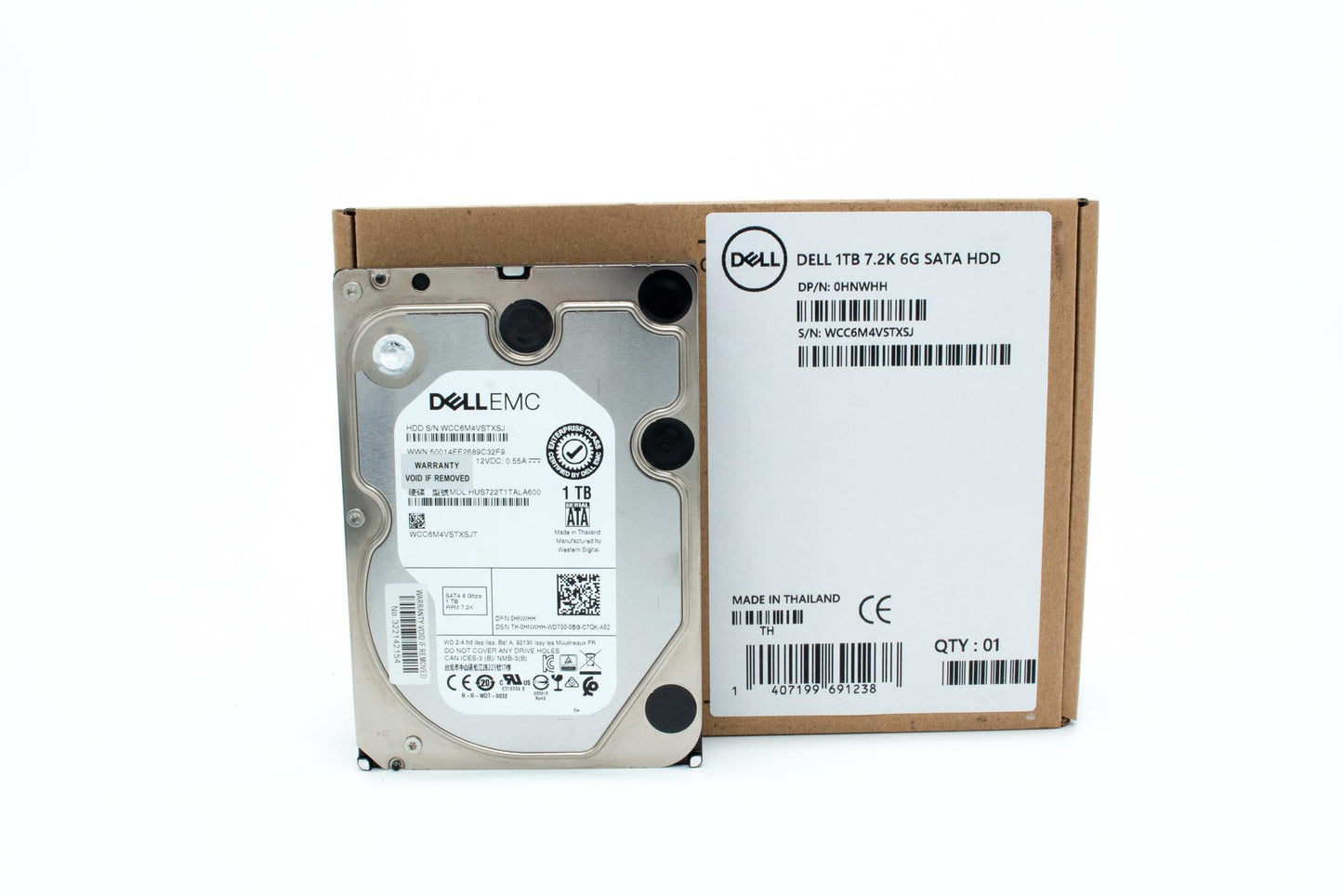 Dell 1TB SATA HDD, 7200 rpm, 3.5"