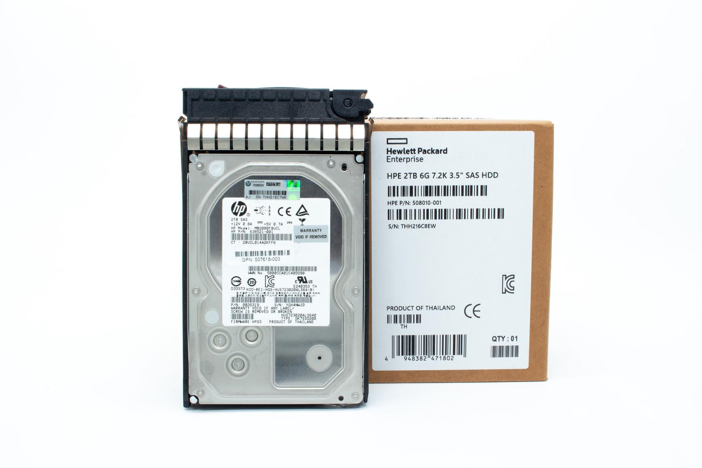 2TB hot-plug dual-port SAS hard disk drive - 6Gb/sec transfer rate, 7,200 RPM, 3.5-inch large form factor (LFF), Midline - For use with Gen7 or earlier models