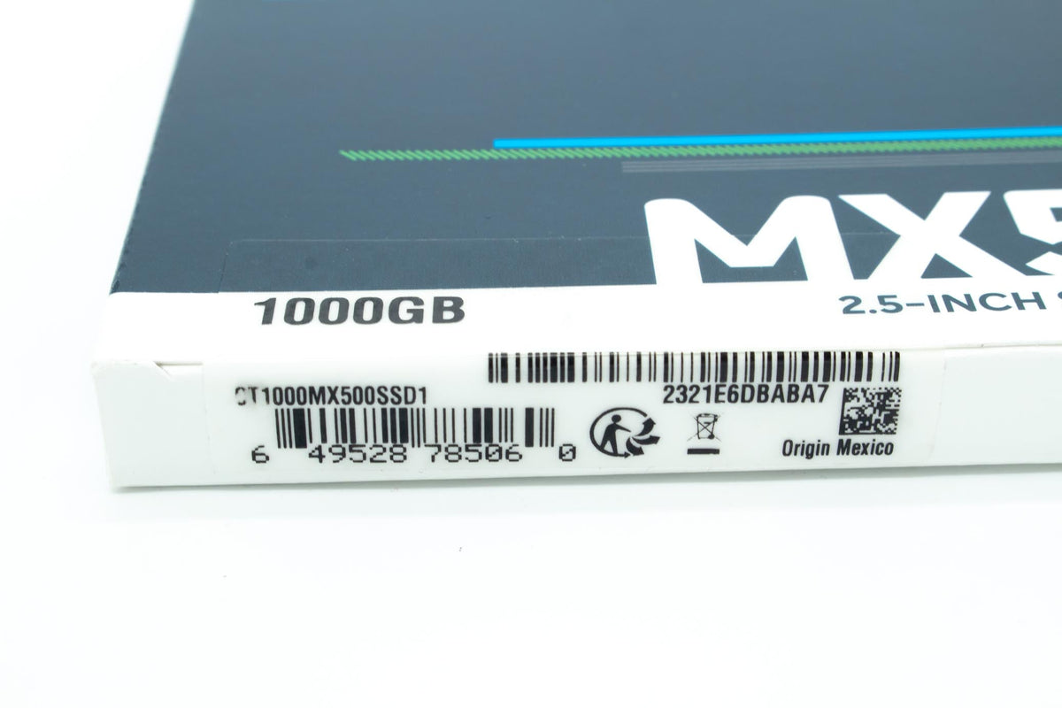 Crucial MX500 1TB 2.5" SATA III 3D NAND Internal SSD