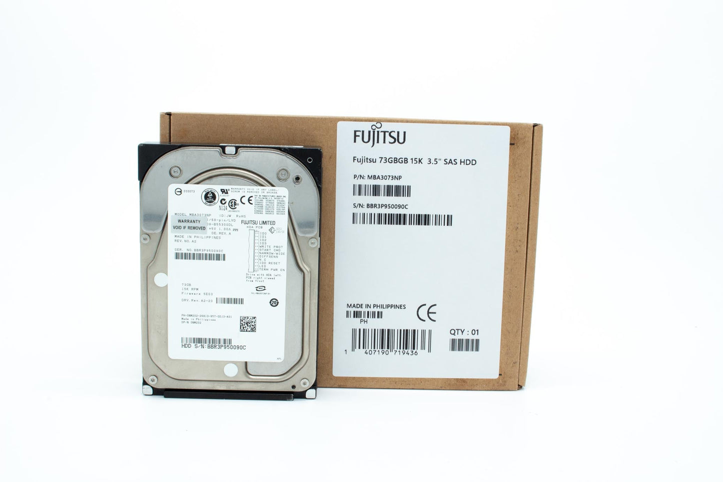 Fujitsu Server Hard Disk FUJITSU MBA3073NP 73GB 68-pin