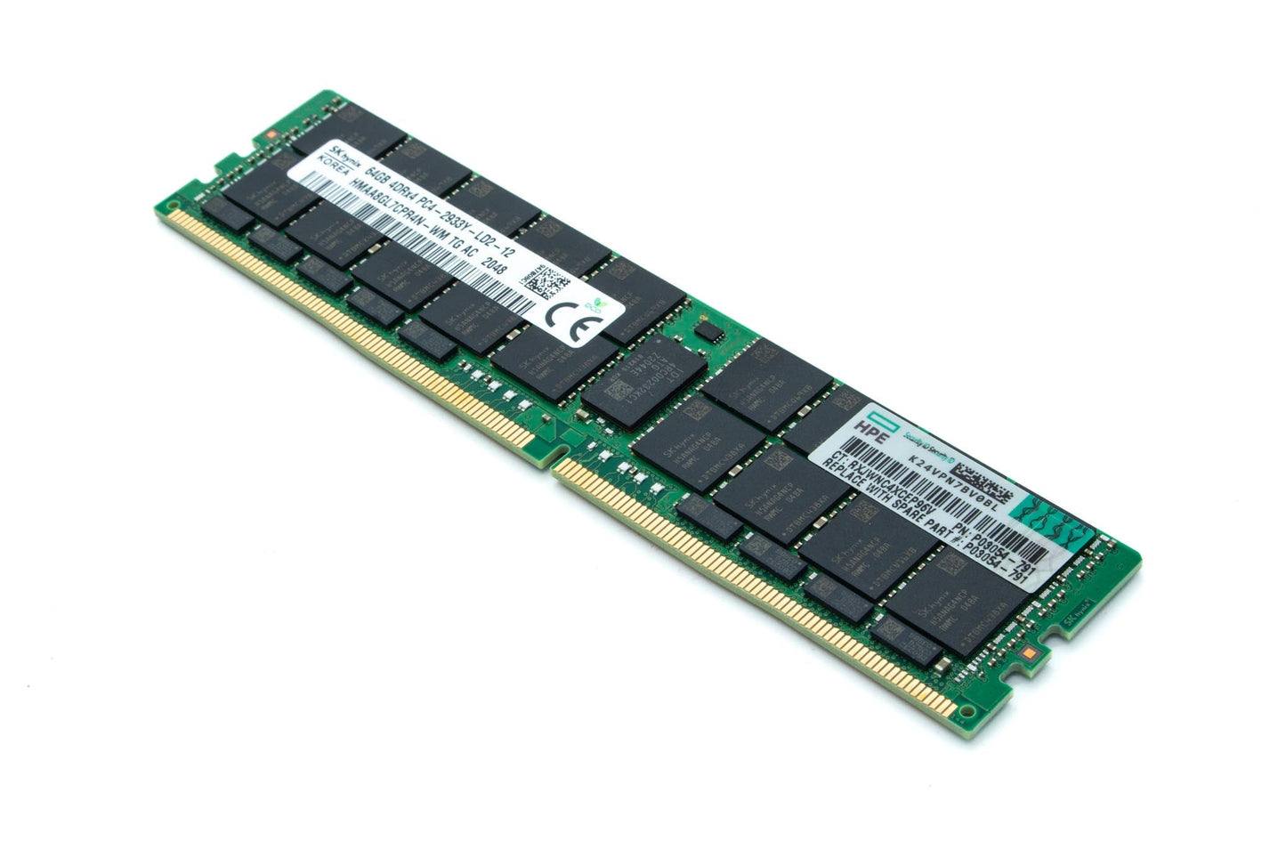 64gb (1x64gb) 4rx4 2933mhz Pc4-23400 Cl21 Quad Rank X4 Ddr4 Load Reduced Smart Memory Kit For Proliant Server Gen10