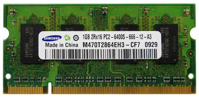 Samsung M470T2864EH3-CF7 1GB DDR2-800 SODIMM in Qatar