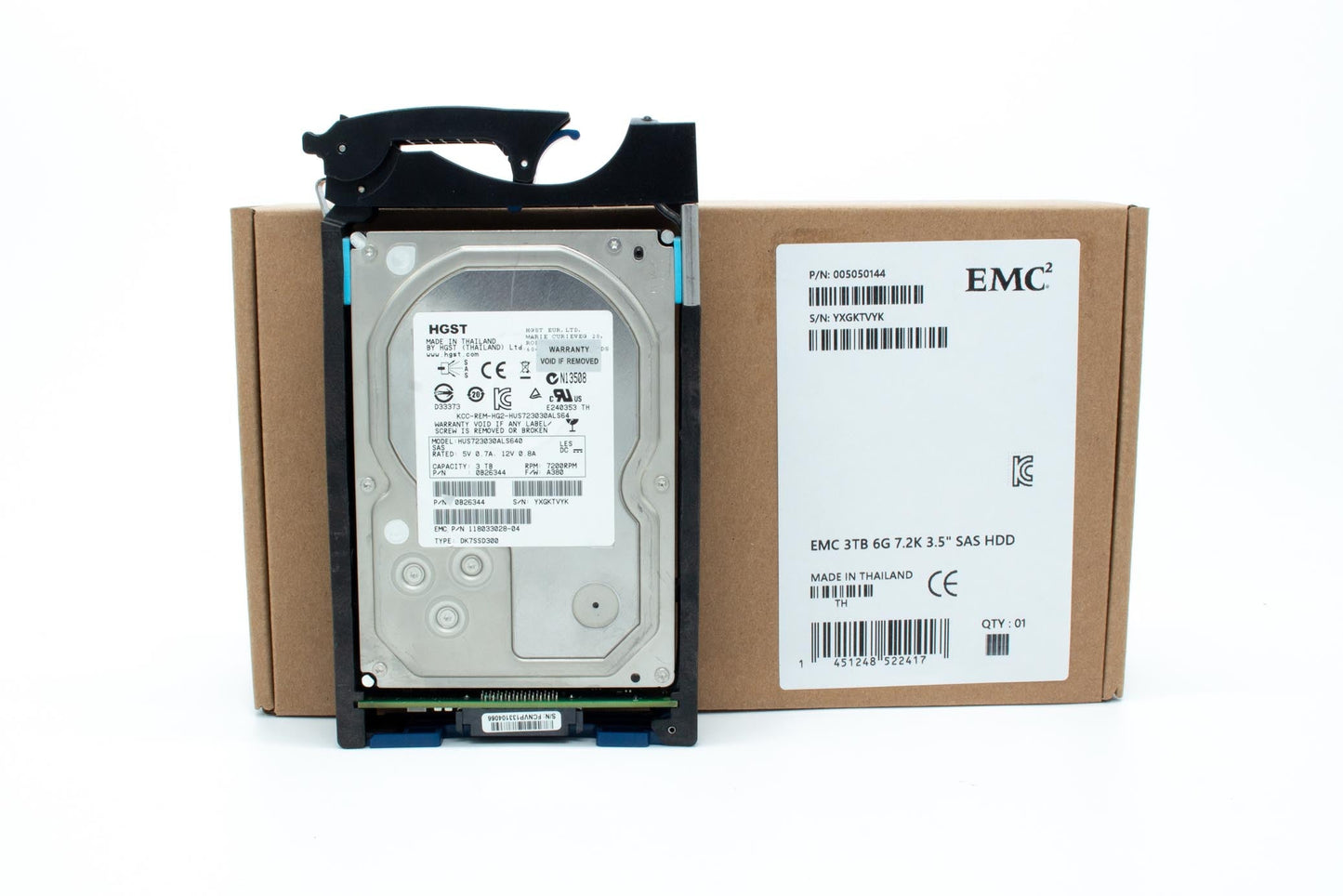 EMC 3TB, 7200rpm, SAS, Refurbished