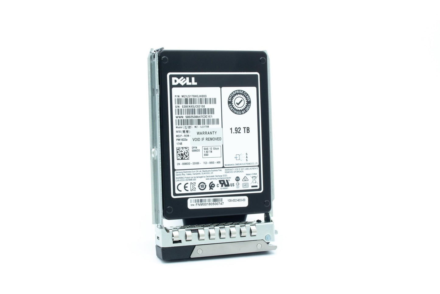 Dell 1.92 TB, 2.5", SAS, 12 Gbit/s