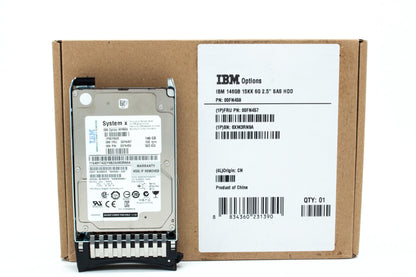 00FN457/ 90Y8926- IBM 146GB 15K 2.5" 6Gb SAS HD for System x3650M3, x3650M4, ...