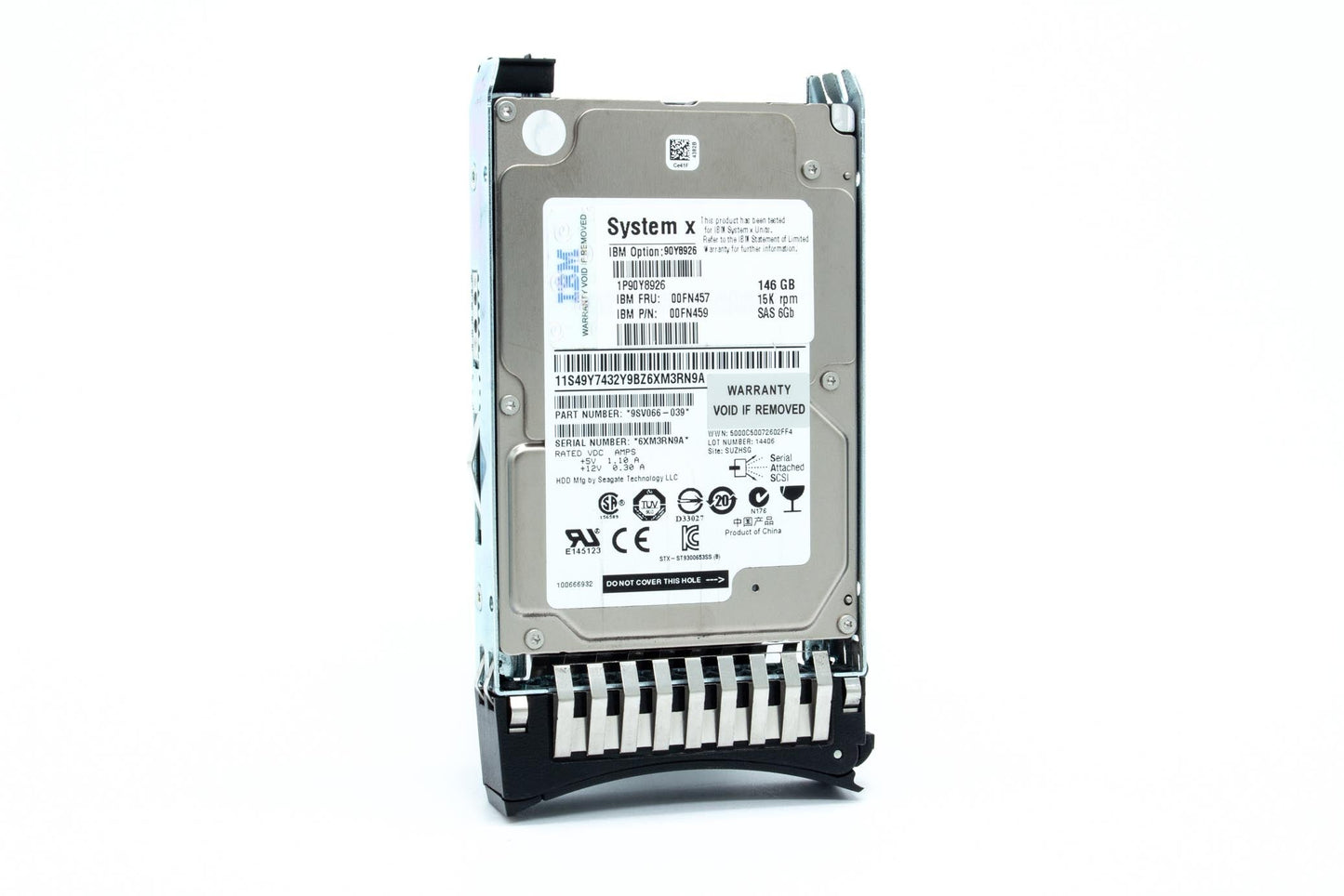 00FN457/ 90Y8926- IBM 146GB 15K 2.5" 6Gb SAS HD for System x3650M3, x3650M4, ...