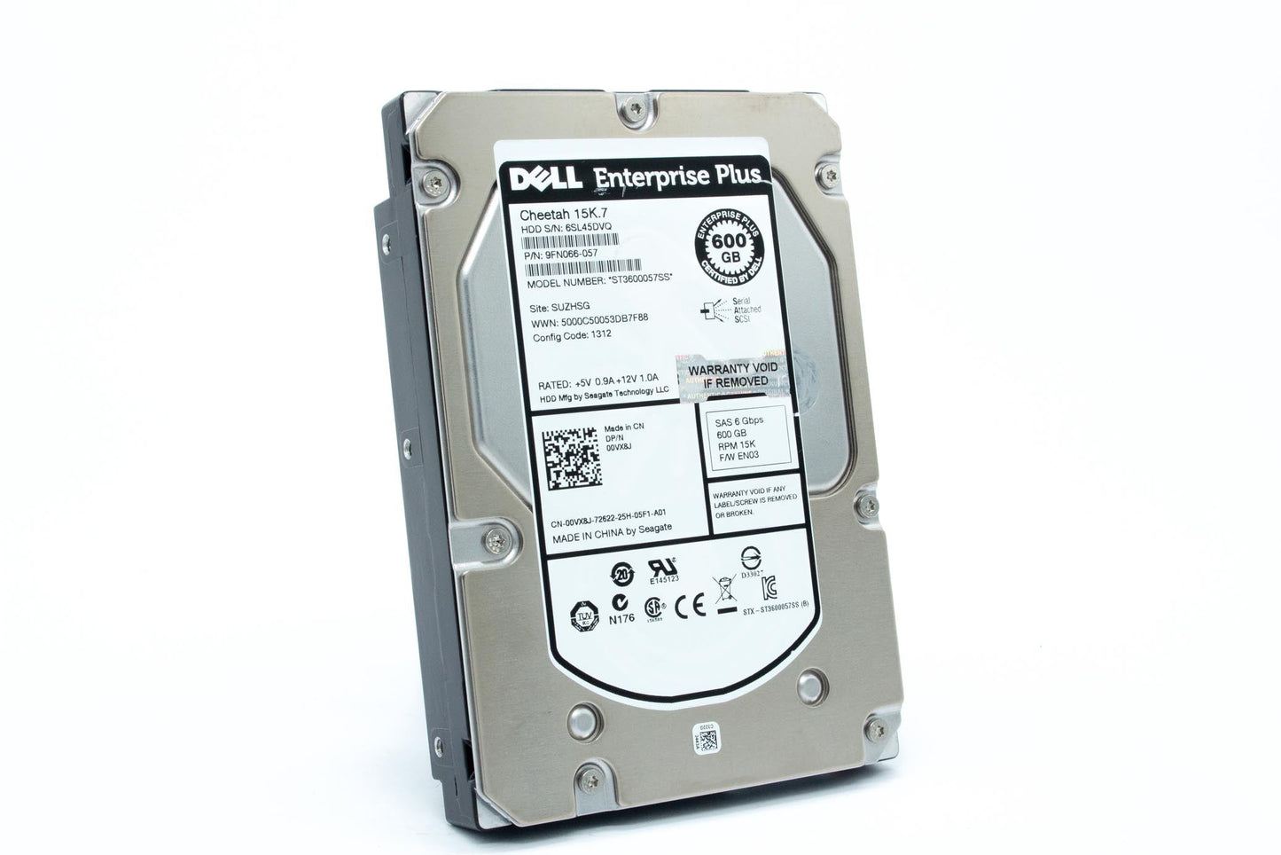 Dell EQUALLOGIC 600GB 15K 6G 3.5INCH SAS HDD