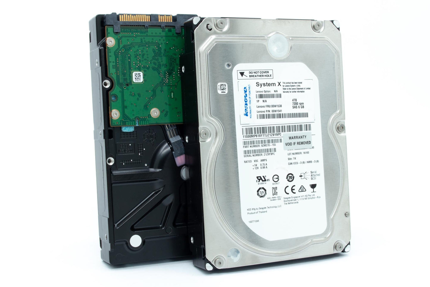 IBM 4TB 6G 10K SAS LFF HDD NHP HARD DRIVE 00W1538 00W1541
