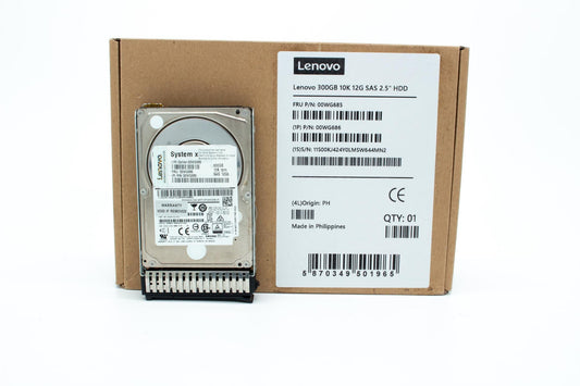 IBM / Lenovo 00WG686 300GB 10K RPM 12Gbps SAS 2.5" Small Form Factor Hard Drive