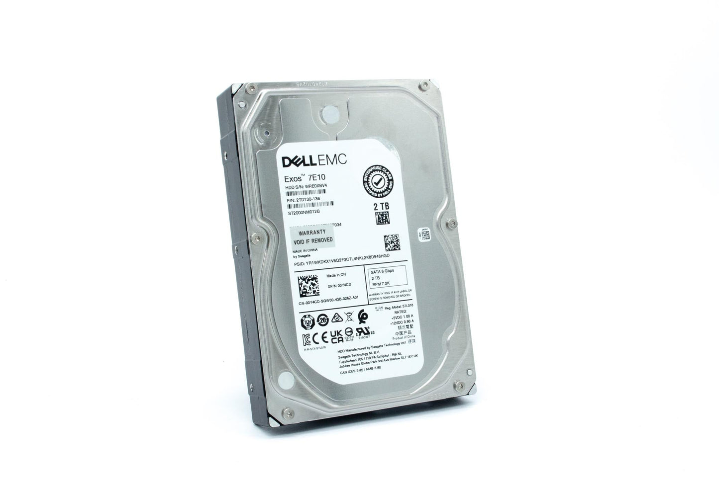 00Y4CD 0Y4CD Dell EMC 2TB 7.2K 6Gbps SATA 3.5'' Hard Drive HDD 14/15/16G KIT