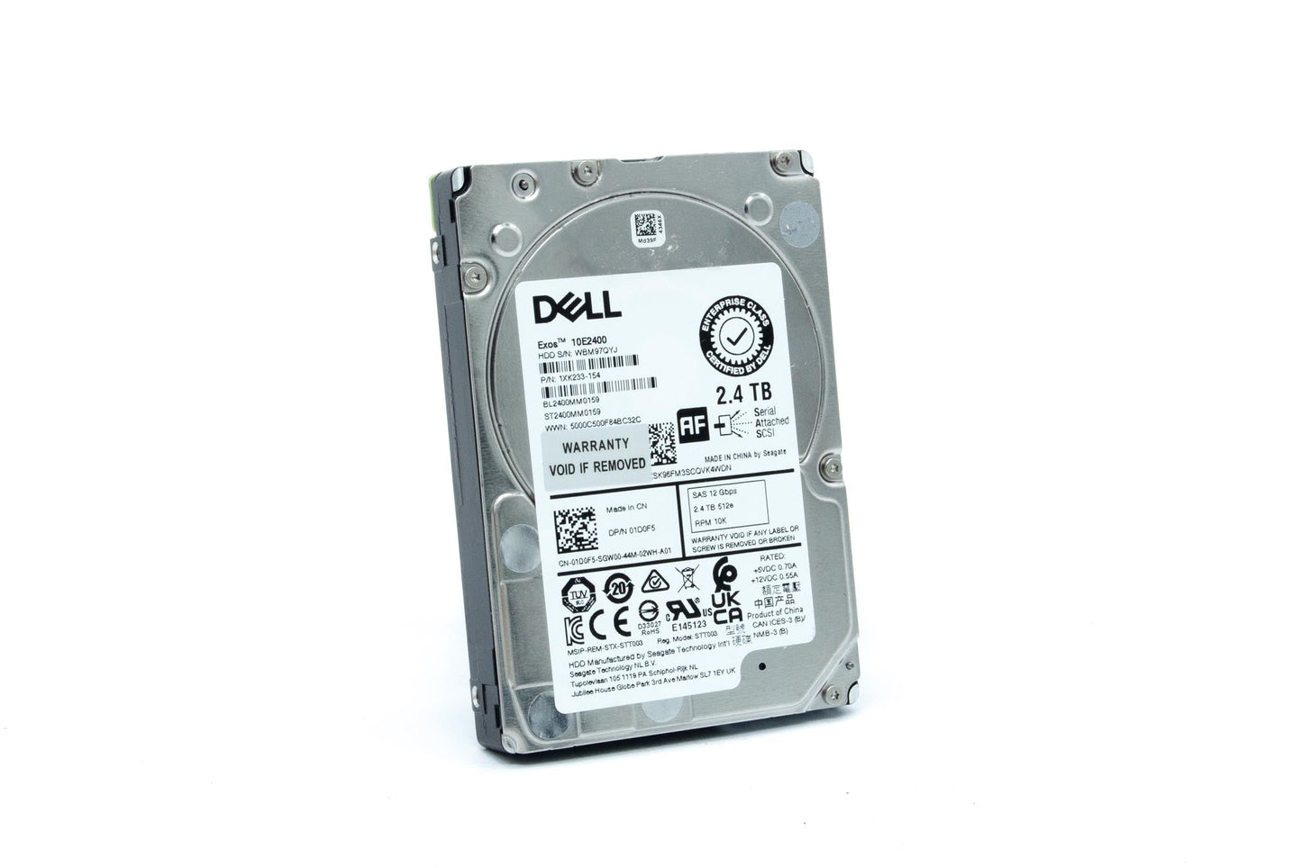 Dell 2400GB, 10000 rpm, 2.5", SAS, 12Gbps