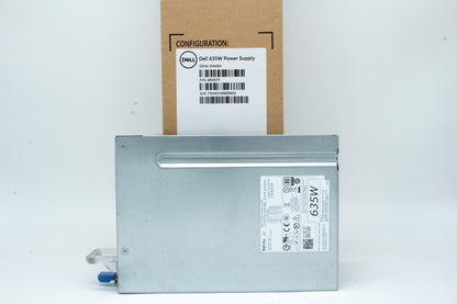 Dell Power Supply Unit, 635W output, 80 Plus Gold efficiency, compatible with Dell Precision T3600 and T5600 systems.