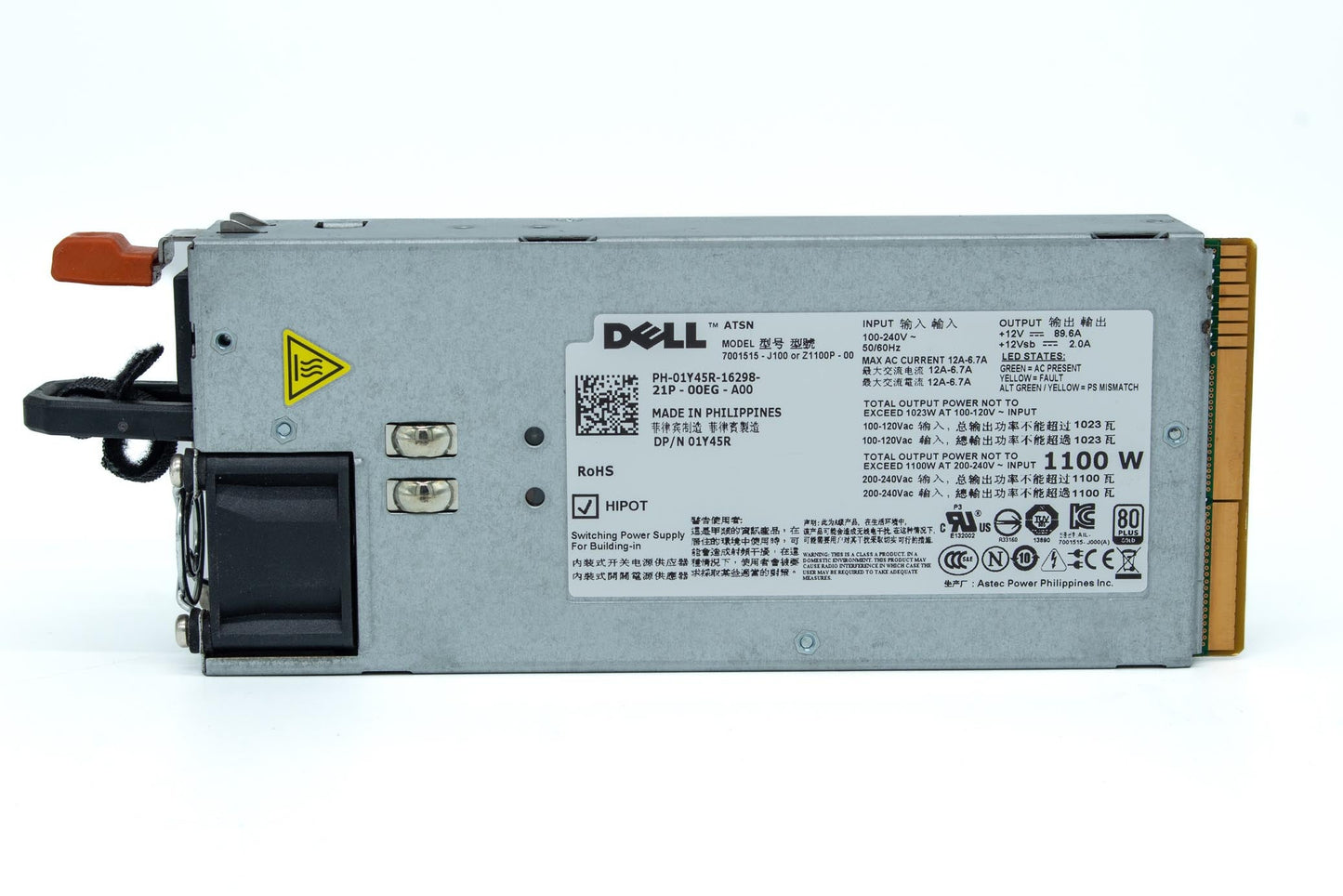Dell PE R630/730/730XD T430/630 750W 80+ PLATINUM