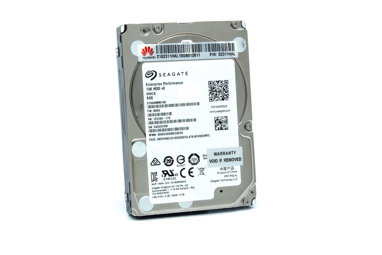 Huawei 02311HAL 900GB 10K RPM 12Gb/s SAS 2.5" SFF Enterprise HDD