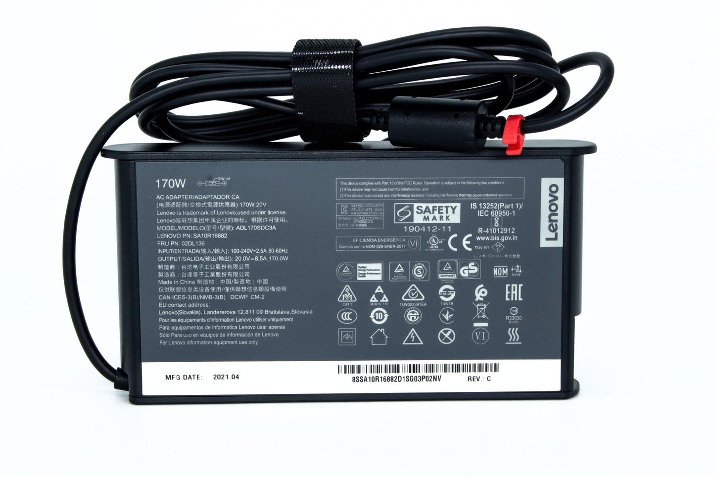 170w ac Adapter Fit for Lenovo 20V 8.5A ThinkPad P73,