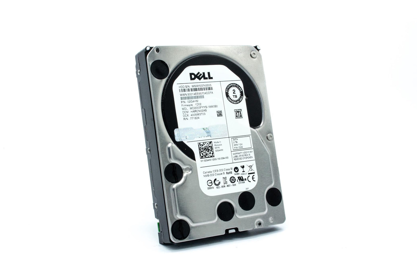 Dell 2Tb 7200Rpm Sata Ii 3Gb/S 64Mb Cache 3.5-Inch Hard Drive - 02G4Hm