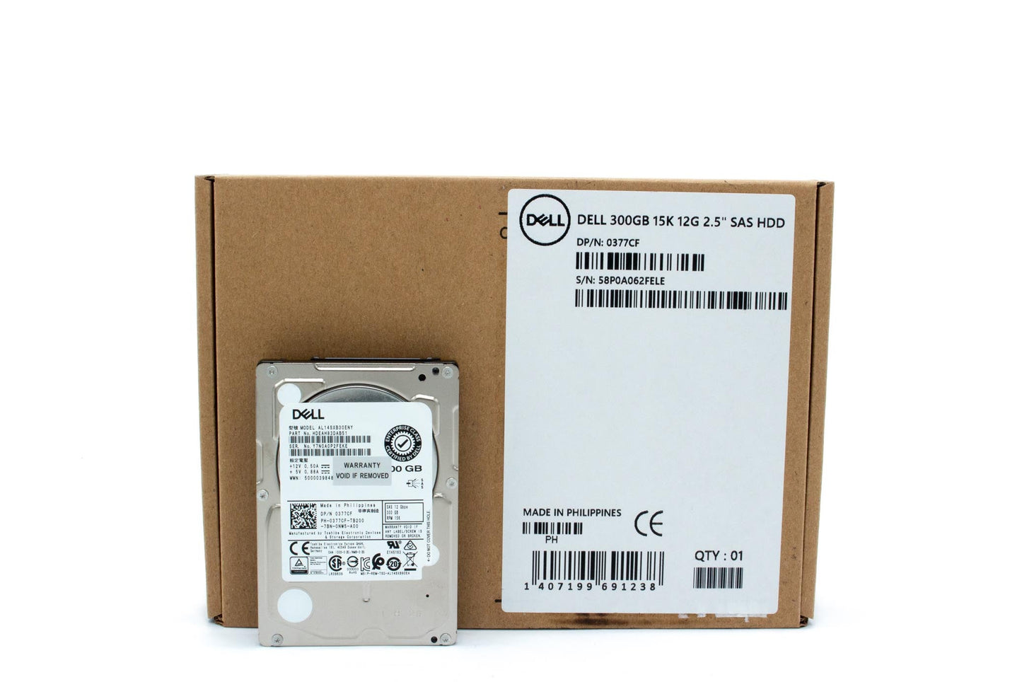 Dell 300GB, 15000 rpm, 2.5", SAS, 12Gbps