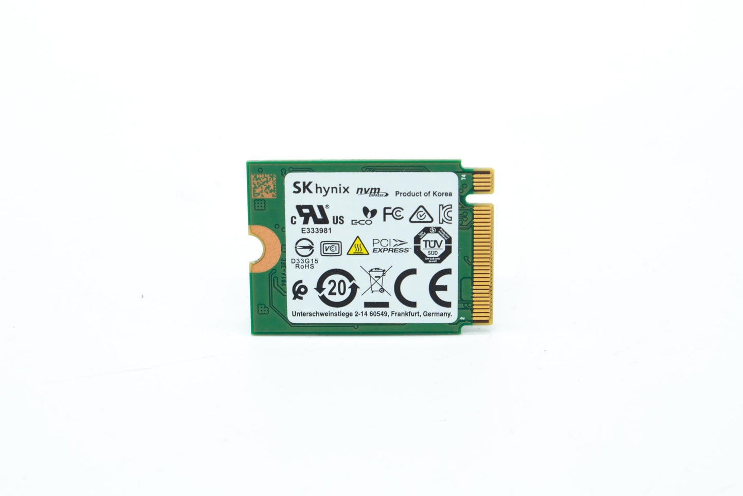 Dell 256GB, SSD, PCIe-34, M.2, Height 2.38mm, HYNIX, BC511