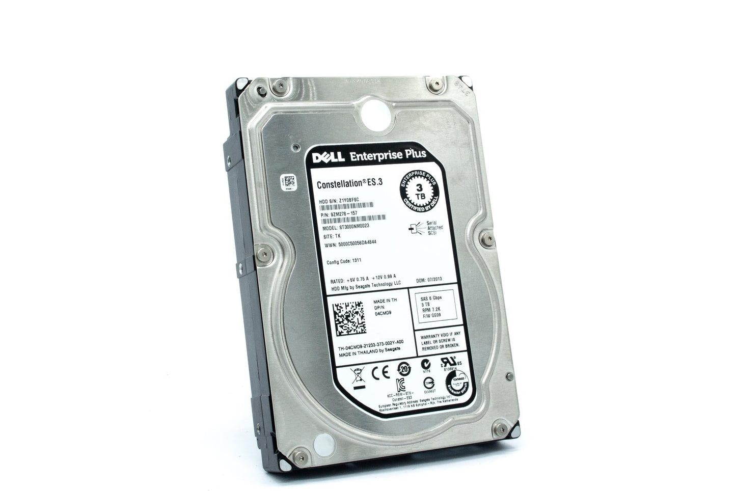 Dell 3TB, 7200 rpm, 3.5", SAS, 6Gbps