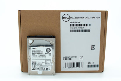 Dell 600GB, HDD, 10K RPM, 2.5 inch, Non Encrypted, SAS, 512b, 128MB, Enterprise Class