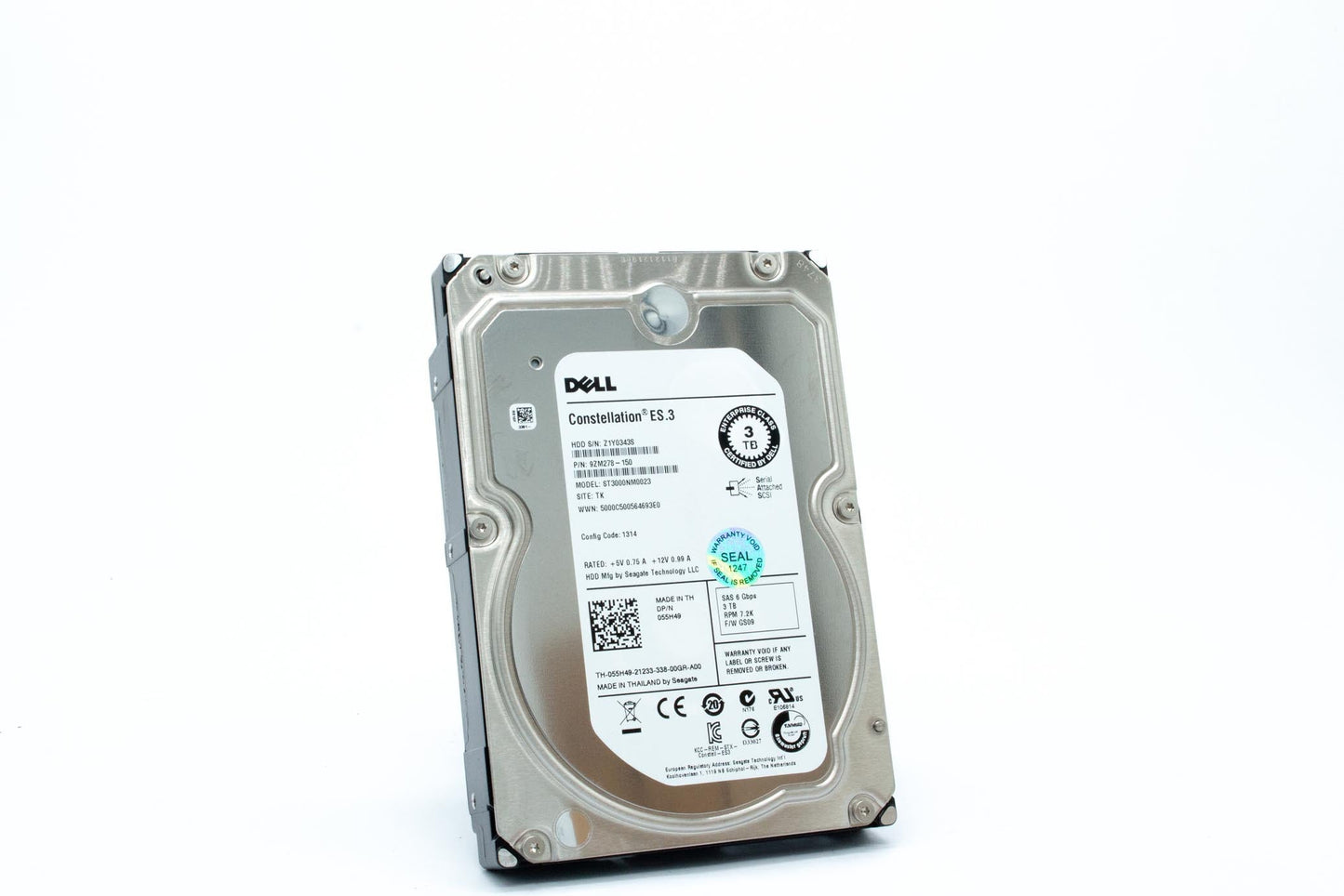 Dell 3TB 7200rpm, SAS, 3.5"