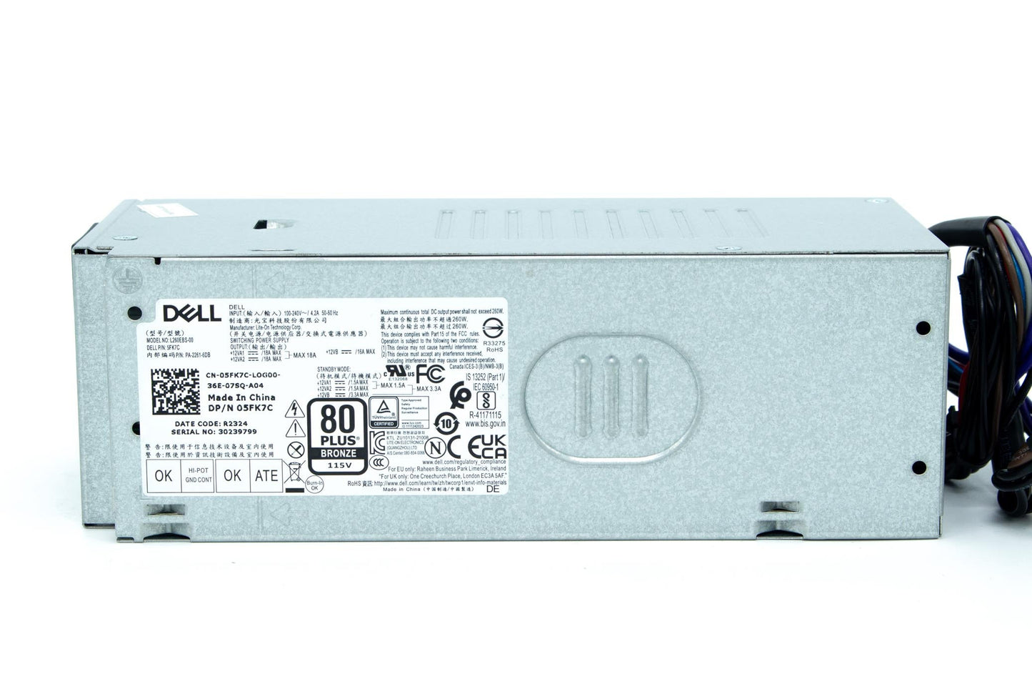 Genuine Dell D240EBS-00 Power Supply 240W 0H0GX2 TESTED
