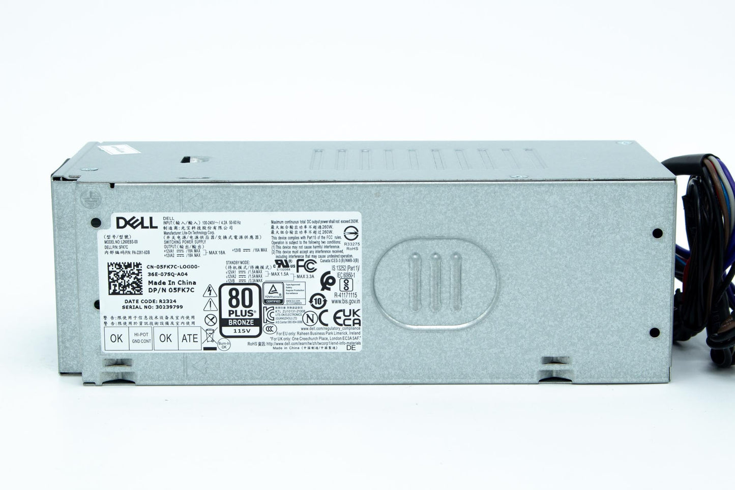 Genuine Dell D240EBS-00 Power Supply 240W 0H0GX2 TESTED