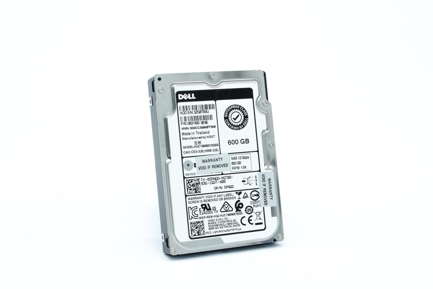 Dell 600GB SAS 15000 rpm HDD, 2.5"