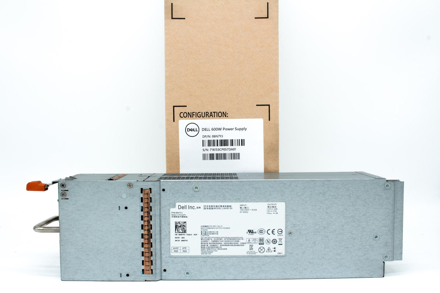 Dell PWR SPLY 600W RDNT LITEON V4 **Refurbished**