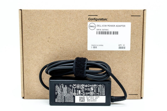 Dell AC Adapter, 65W, 19.5V, 3 Pin, 7.4mm, C6 Power Cord, Lot 6