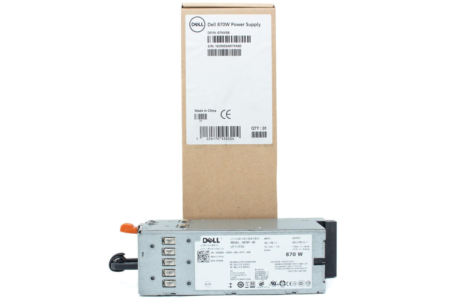 Dell Refurbished PowerEdge R710 870W PSU