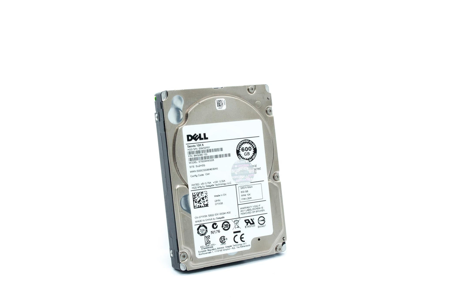 Dell DSS Only, HDD, 600GB, 512b, SAS6, 10K RPM, 2.5 inch, 64MB, Seagate, Lightning