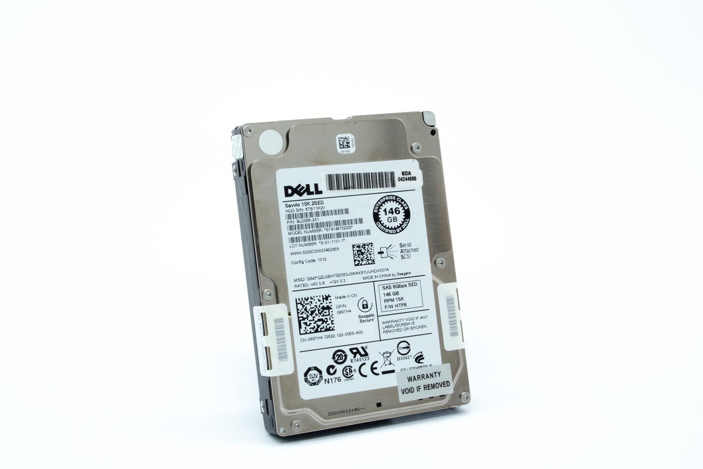 Dell 146GB, 15000 rpm, 2.5", SAS, 6Gbps