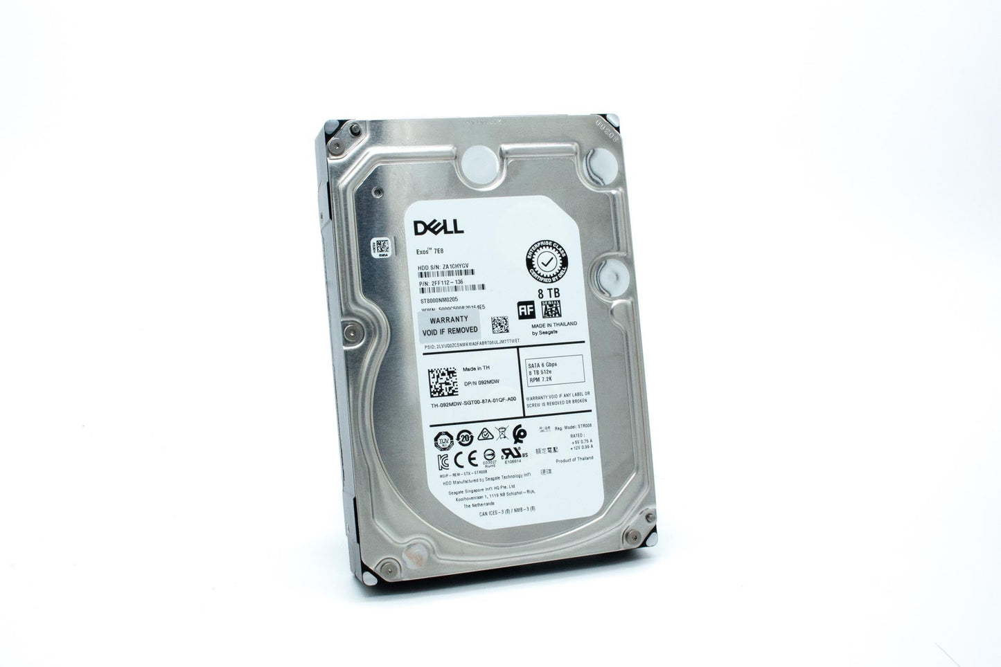 Dell 8TB SATA 7200 rpm HDD, 3.5"