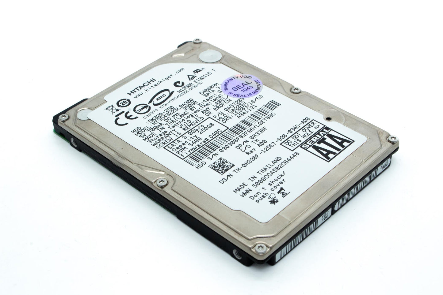 Hitachi Travelstar 5K320 HTS543225L9A300 (250GB) 2.5" SATA HDD