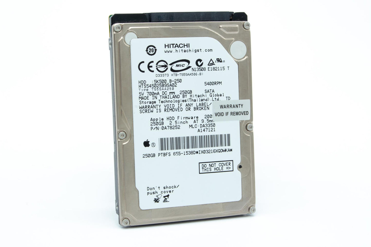 Hitachi HTS545025B9SA02 (250GB) 2.5" SATA Laptop HDD