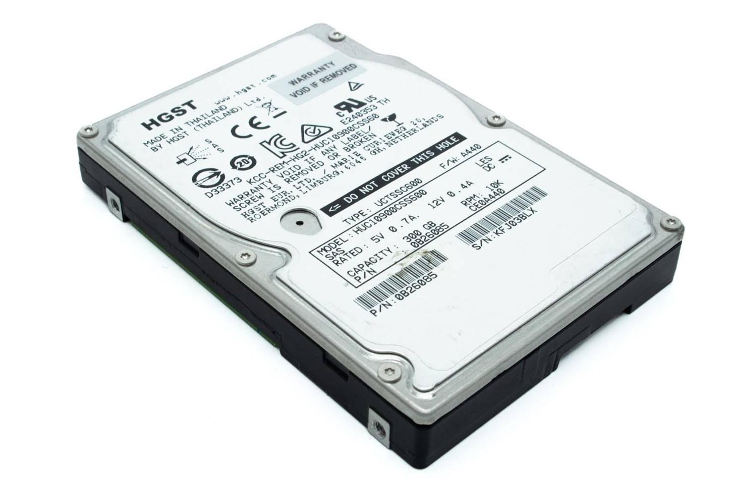 Hitachi 0B26085 600GB SAS (Serial Attached SCSI) HDD