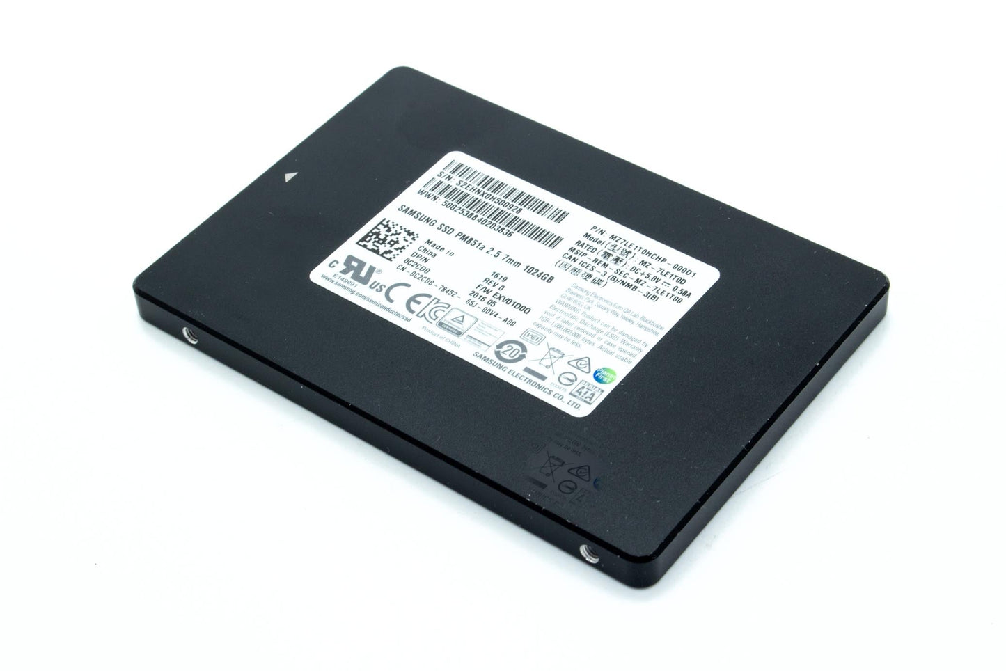 Samsung 0C2CD0 1TB SSD 2.5" SATA Model: MZ-7LE1T0D DP/N: C2CD0