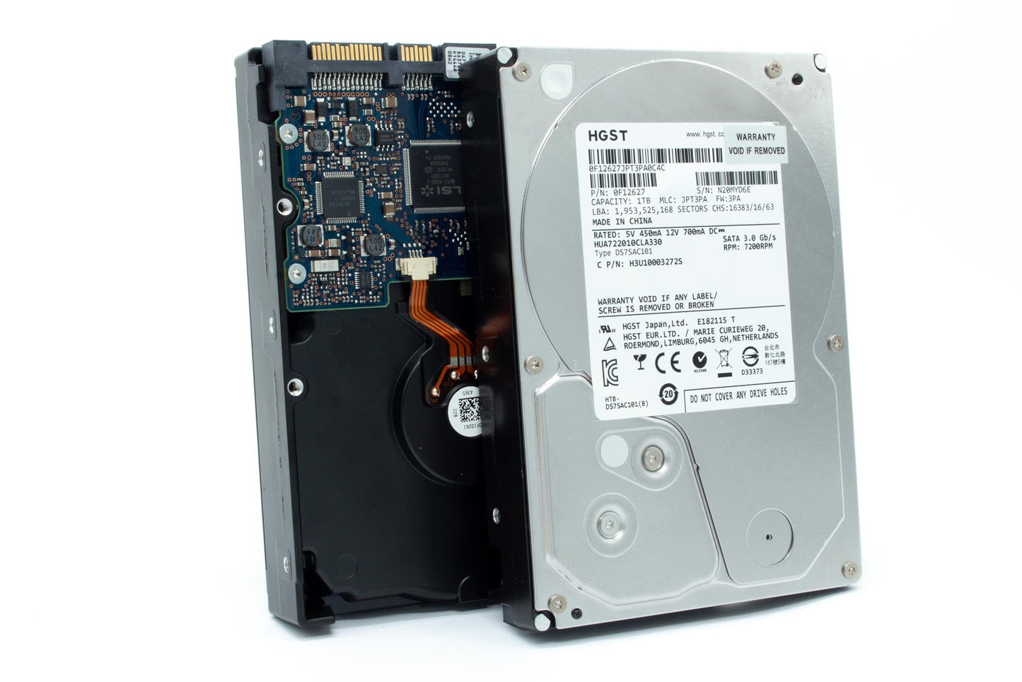 HUA722010CLA330 Hitachi 0F12627 HUA722010CLA330 1TB 3Gbps 3.5" 7200 RPM SATA Hard Drive