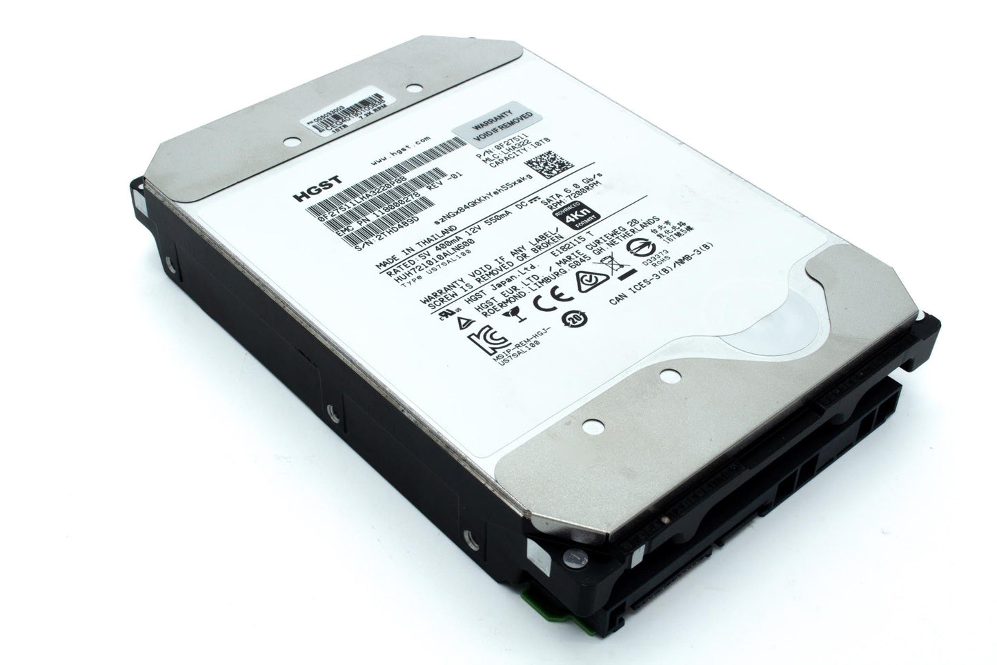 *LOT OF 8* DELL EMC 10TB 7.2K 6Gb/s AF SATA HUH721010ALN600 DP/N 0F27511