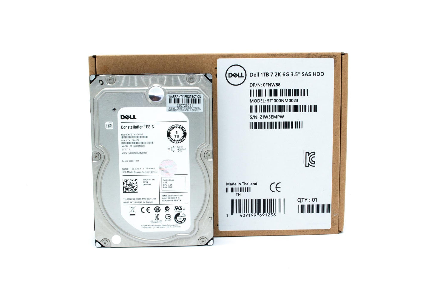 Dell HDD, 1TB, 512b, NL-SAS6, 7.2K RPM, 3.5 inch, 128MB, Seagate, Megalodon, (Enterprise Class)