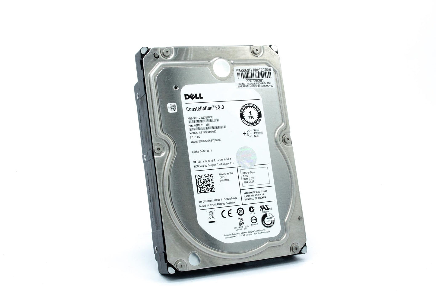 Dell HDD, 1TB, 512b, NL-SAS6, 7.2K RPM, 3.5 inch, 128MB, Seagate, Megalodon, (Enterprise Class)