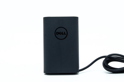 Dell 65W AC power adapter, 19.5V output, 3.34A current, proprietary 7.4mm connector, compatible with Dell Latitude laptops