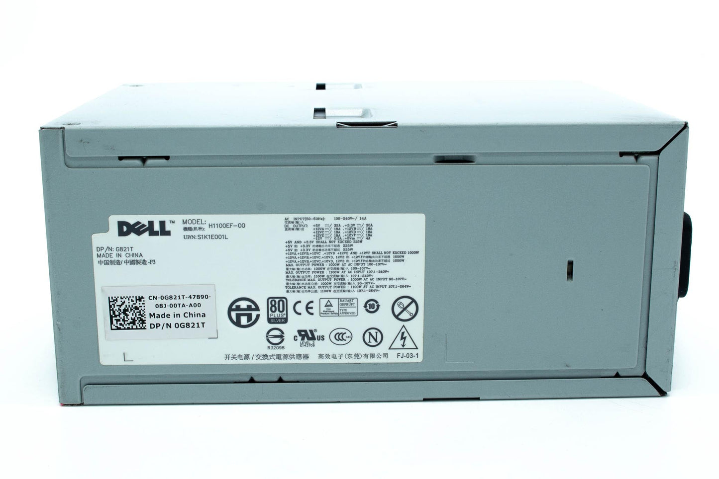 Dell 1100W Power Supply, UPC, Hipro, Silver